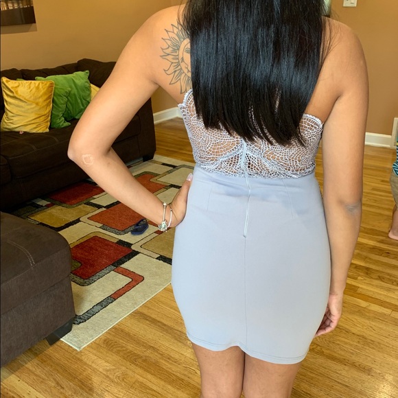 Light grey/ Silver Dress - Picture 4 of 5